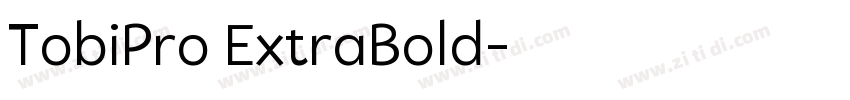 TobiPro ExtraBold字体转换